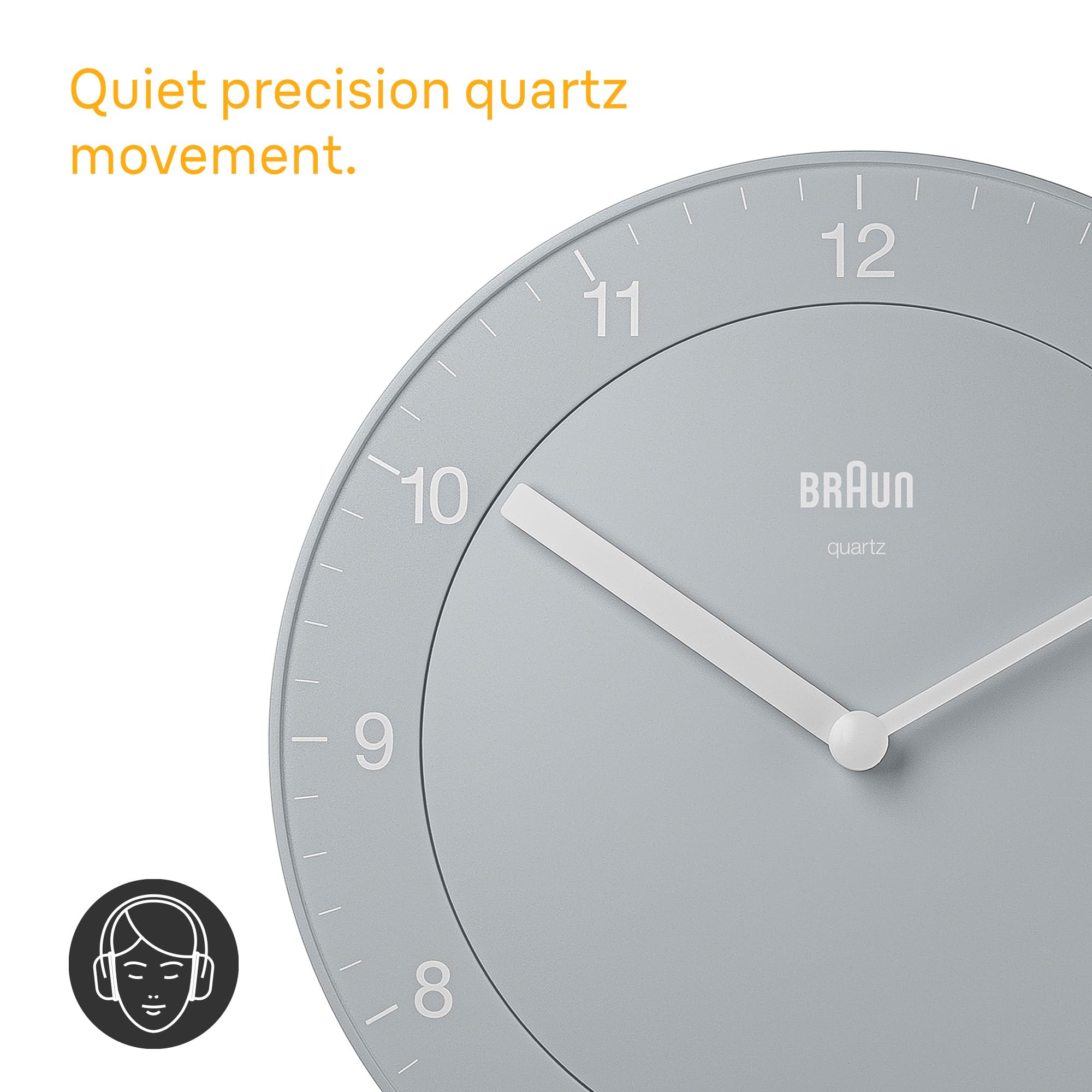 Amazon.com: Braun Classic Analogue Wall Clock with Quiet Quartz